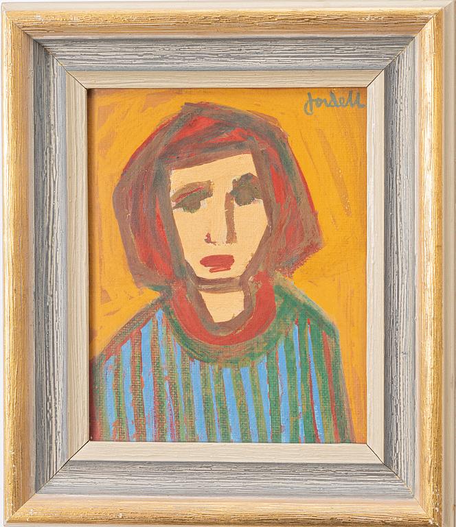 Ivan Jordell, Woman in a Striped Jumper.