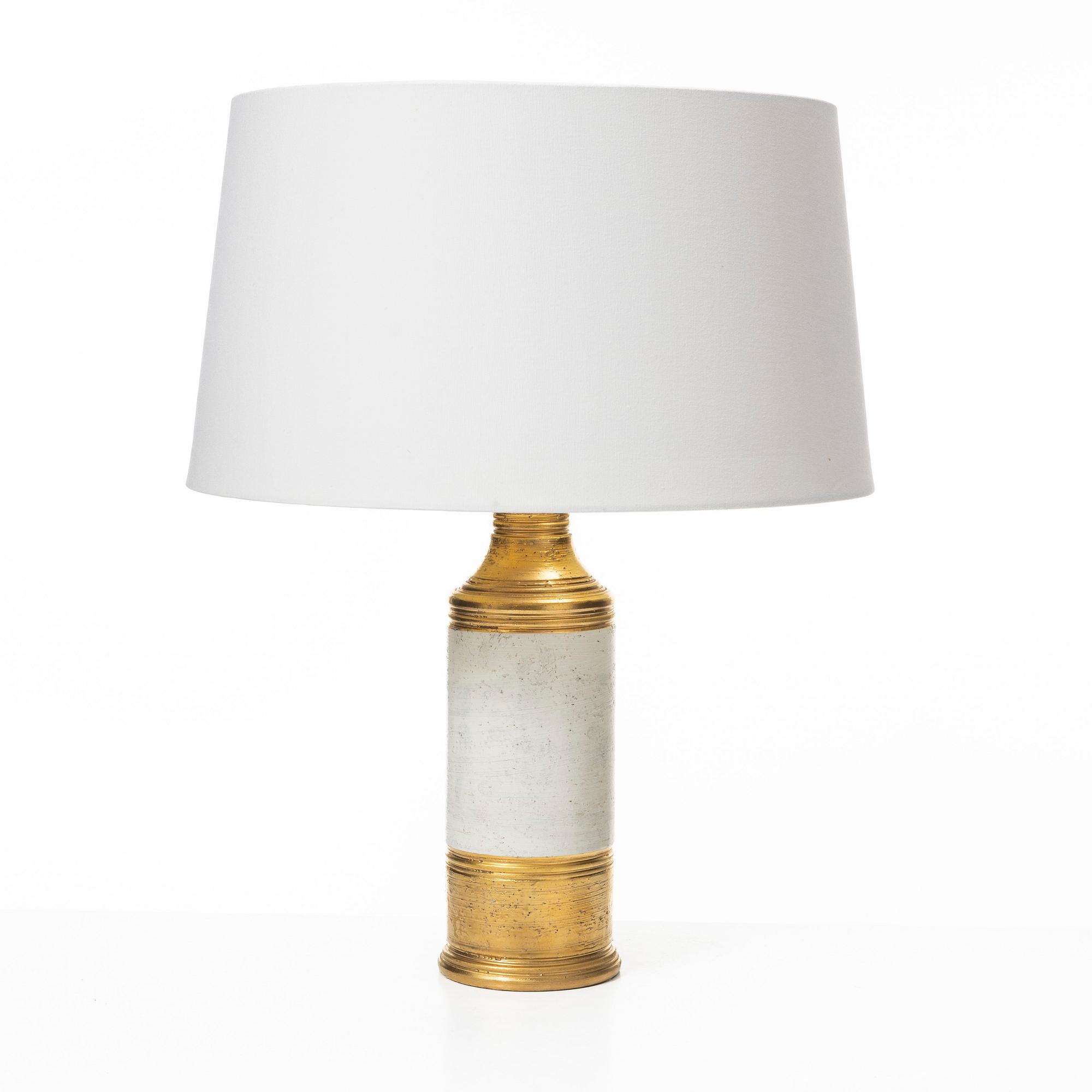 A pair of stoneware table lamps, from Bergboms, second half of the 20th century.