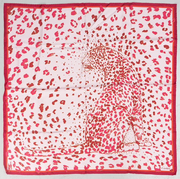 Cartier, a twill silk scarf.