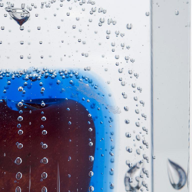 Oiva Toikka, a jubilee cube 'Kuin uni ja varjo' (Like a dream and a shadow), signed Oiva Toikka Nuutajärvi 2009 114/200.