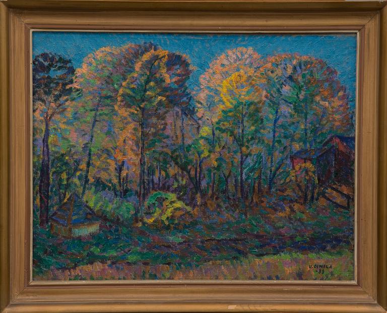URHO OINILA, olja på duk, signerad och daterad -38.
