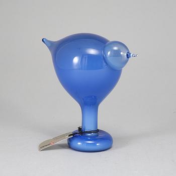 OIVA TOIKKA, a glass bird, Summer Stint (Suvisirri), signed O. Toikka, Nuutajärvi, 2007.