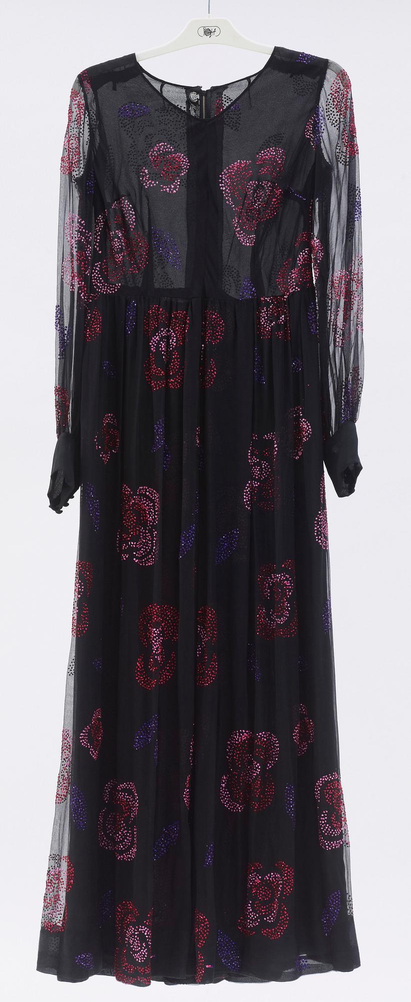 MÄRTHASKOLAN, långklänning 1970-tal.