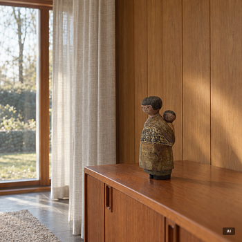 Lisa Larson, figurin, stengods, Japanskan, Gustavsberg.