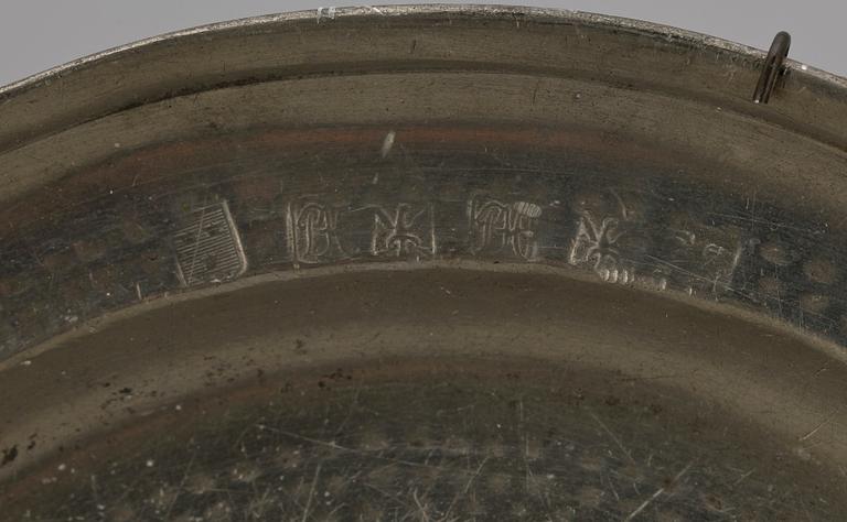 PARTI TENN, 4 delar, Bl.a. Samuel Pettersson Hult, Norrköping 1756-1771.