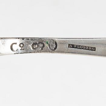 Straining spoons, 2 pcs, silver, Stockholm 1785-1795.
