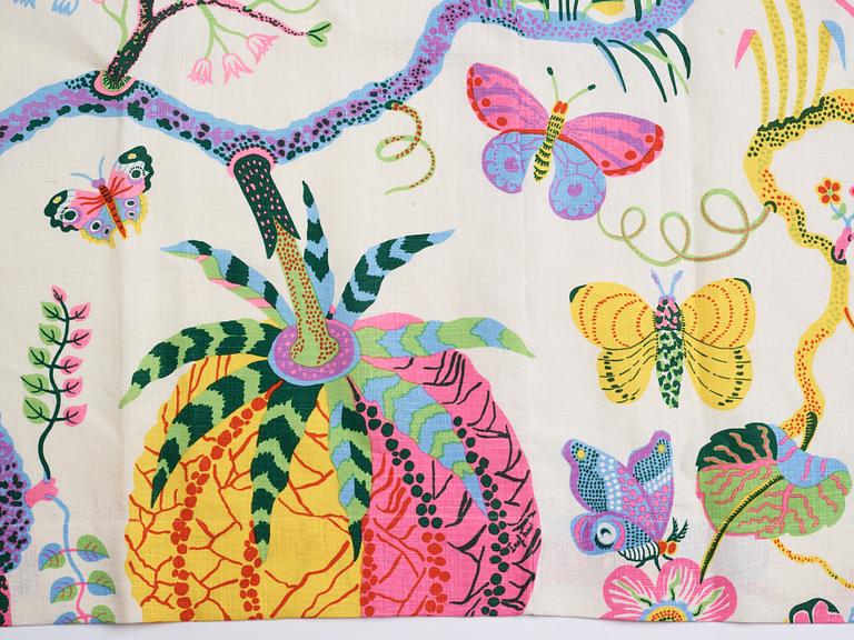 Josef Frank, gardiner, ett par, "Hawaii", Firma Svenskt Tenn.