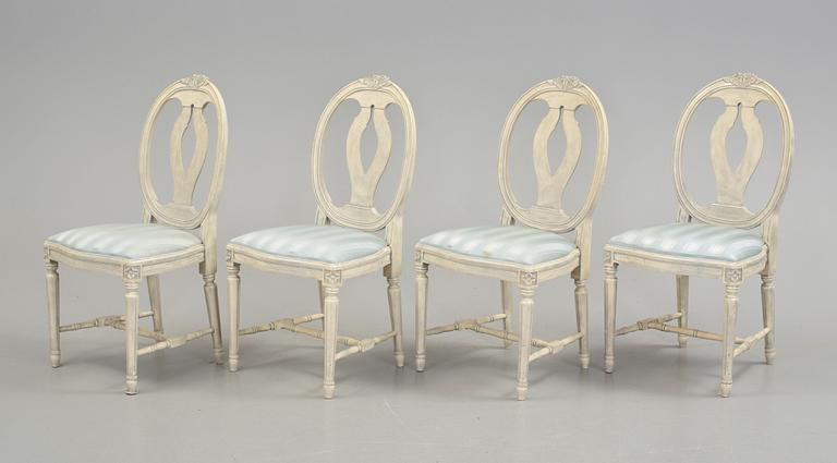 STOLAR, 4 st. Gustaviansk stil, den s k Svenska modellen. 1900-talets slut.