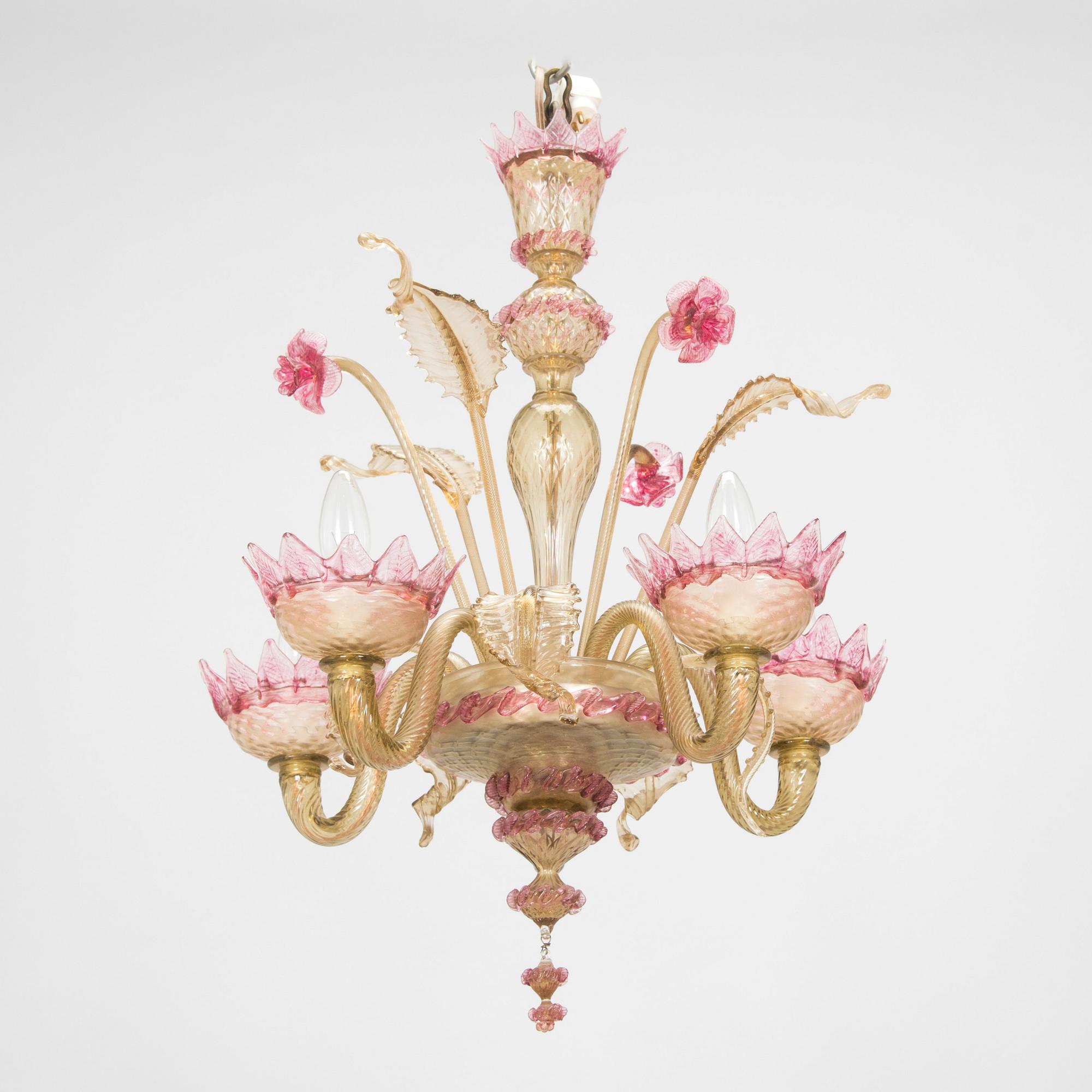 A mid-20th-century Venetian style chandelier, Murano.
