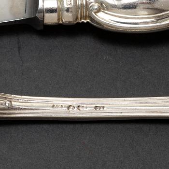 24 psc silver cutlery, 'Olga' 1870-1970s, Stockholm.