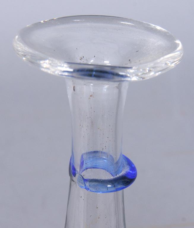 FLASKOR, 2 st, glas, trol, Kjell Engman, Kosta.