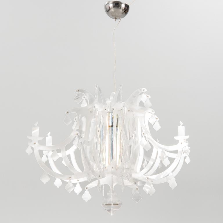 Nigel Coates, a ceiling lamp, "Ginetta Prisma", Slamp, contemporary.