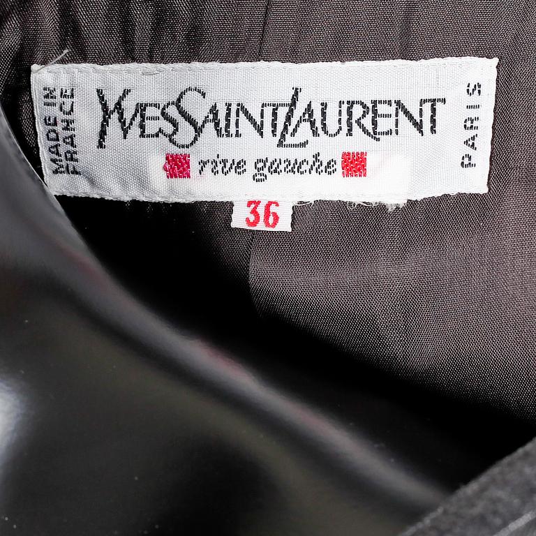 YVES SAINT LAURENT, a grey wool jacket.