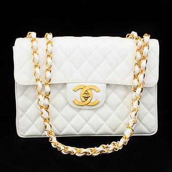 VÄSKA, "Jumbo Single Flap Bag", Chanel, 1994-1996.