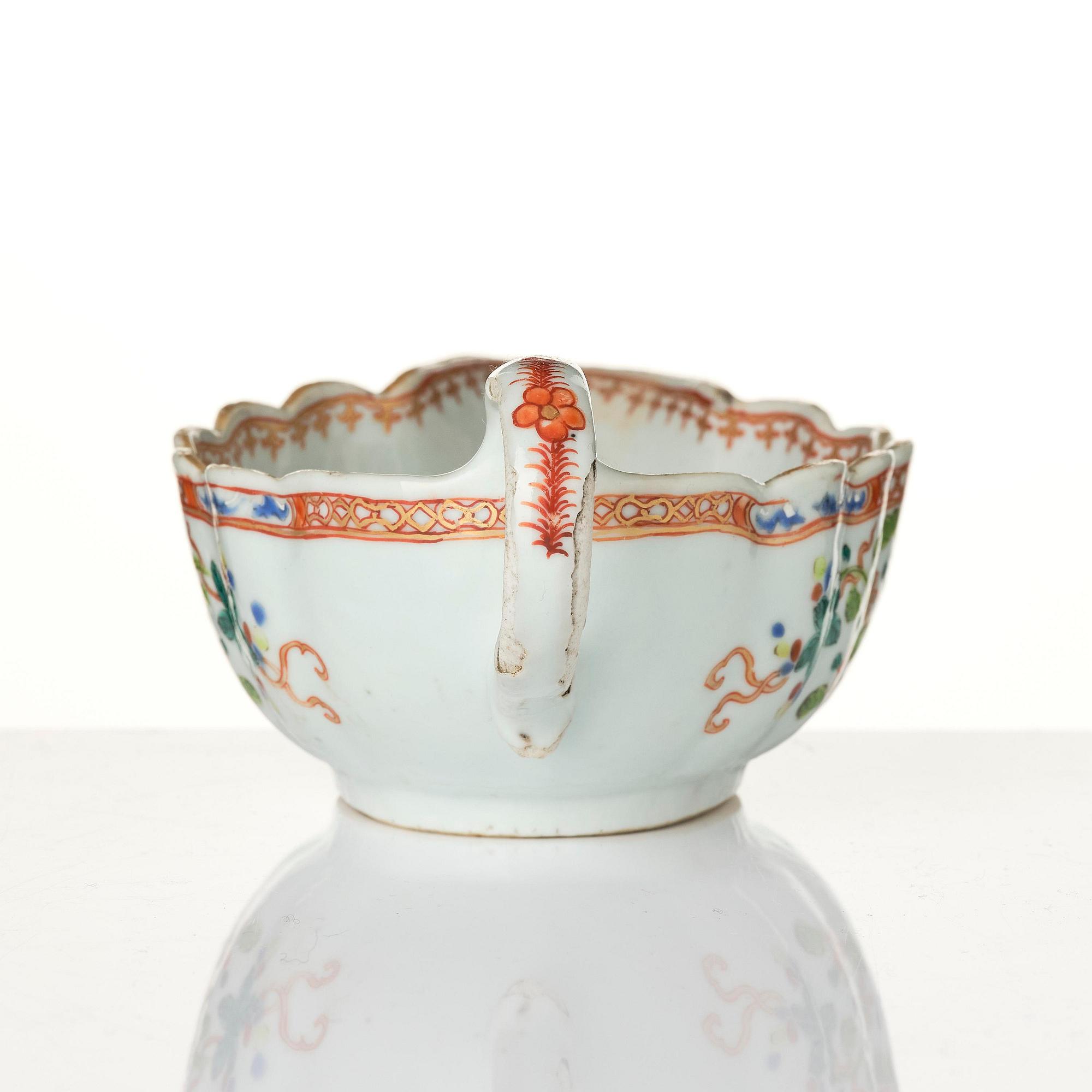 A group of famille rose 'double peacock' serving dishes, Qing dynasty, Qianlong (1736-95). (8 pieces).