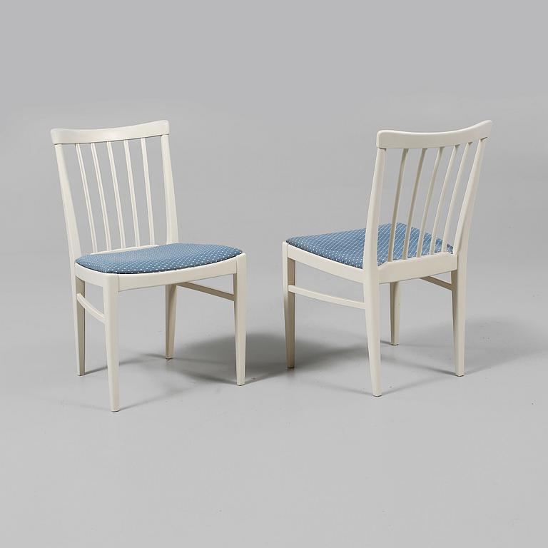 STOLAR, 4 st, "Herrgården", Carl Malmsten, Bodafors, delvis daterade 1964.