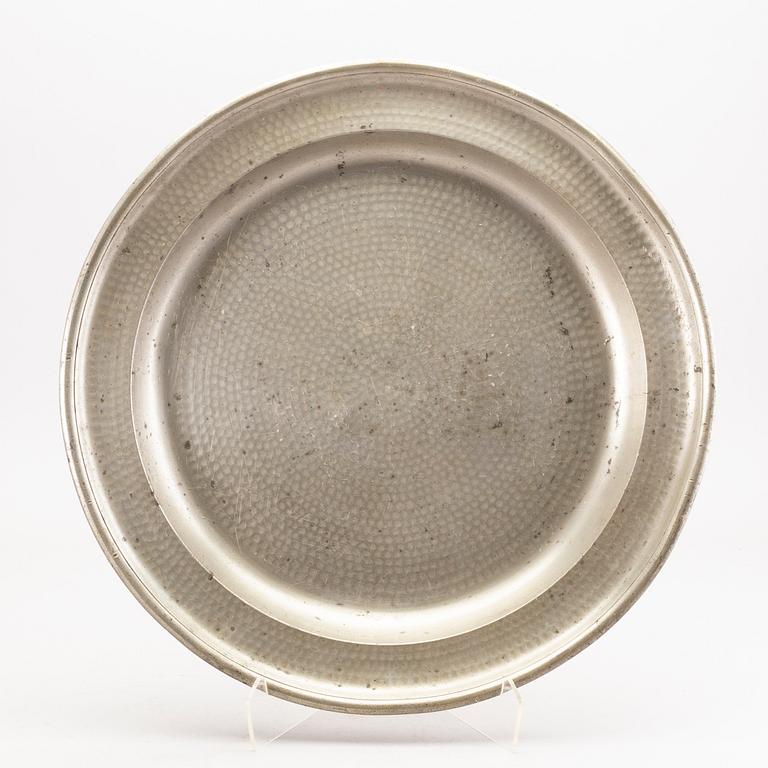 ERIC PETTERSSON KRIETZ (mästare i Stockholm 1753-95/1805)  fat tenn Stockholm 1774 fyrstämplat.