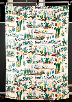 JOSEF FRANK, gardinvåder, 2 st, "Primavera", Firma Svenskt Tenn.