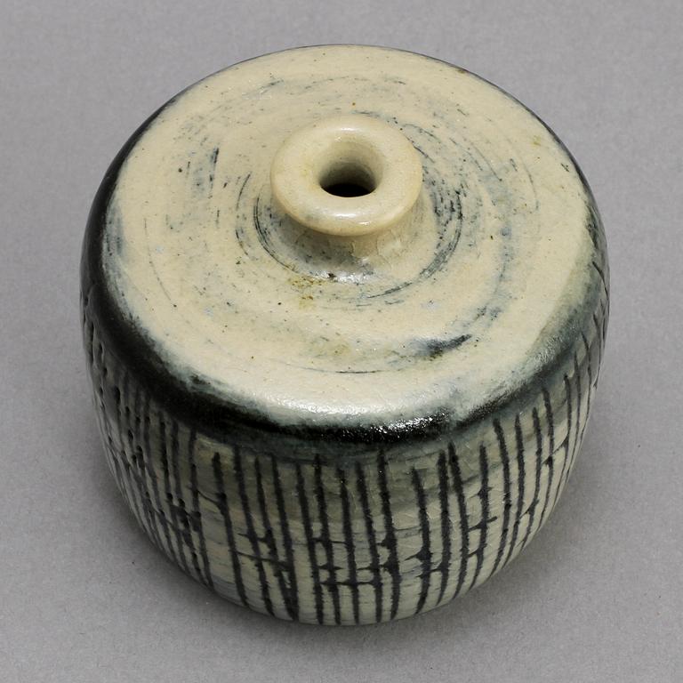 VAS, stengods, Anders Bruno Liljefors, Gustavsberg Studio, 1900-talets mitt.