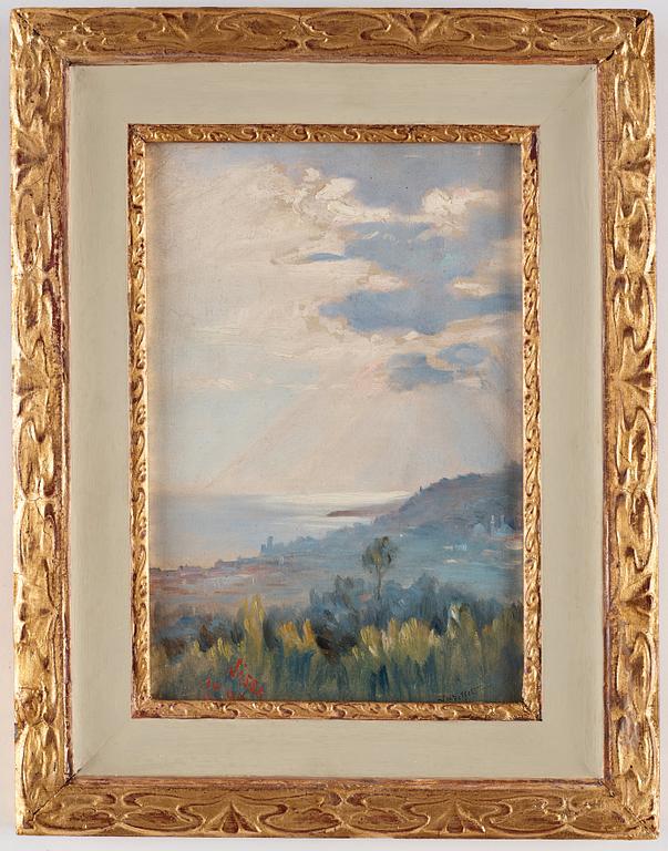 Ingeborg Westfelt-Eggertz, View over Nice on the French Riviera.