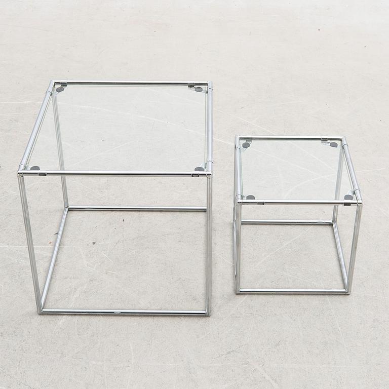 Poul Cadovius, Side table/set of tables 2 pcs "Abstracta" Denmark late 20th century.