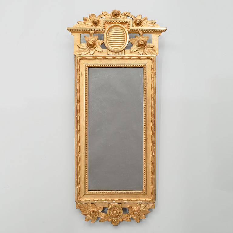 A late 18th century Gustavian mirror.