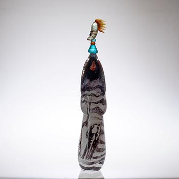 Kjell Engman, A unique Kjell Engman glass sculpture, Kosta Boda 1994.