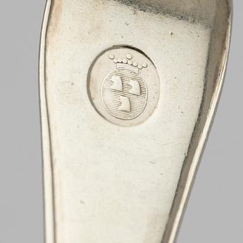 Pastry forks, 6 pcs, silver, Stockholm, 1793-1861.