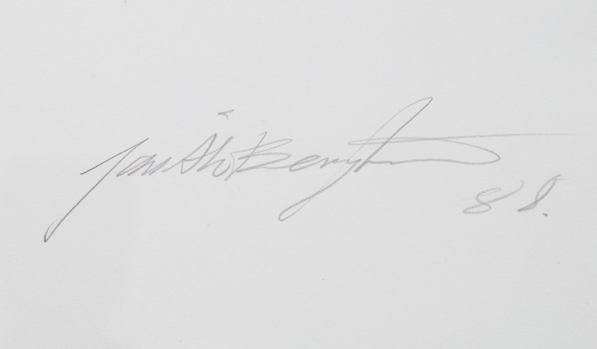Jan Bengtsson, a photograph, signed and dated -88 on the passepartout and veso.