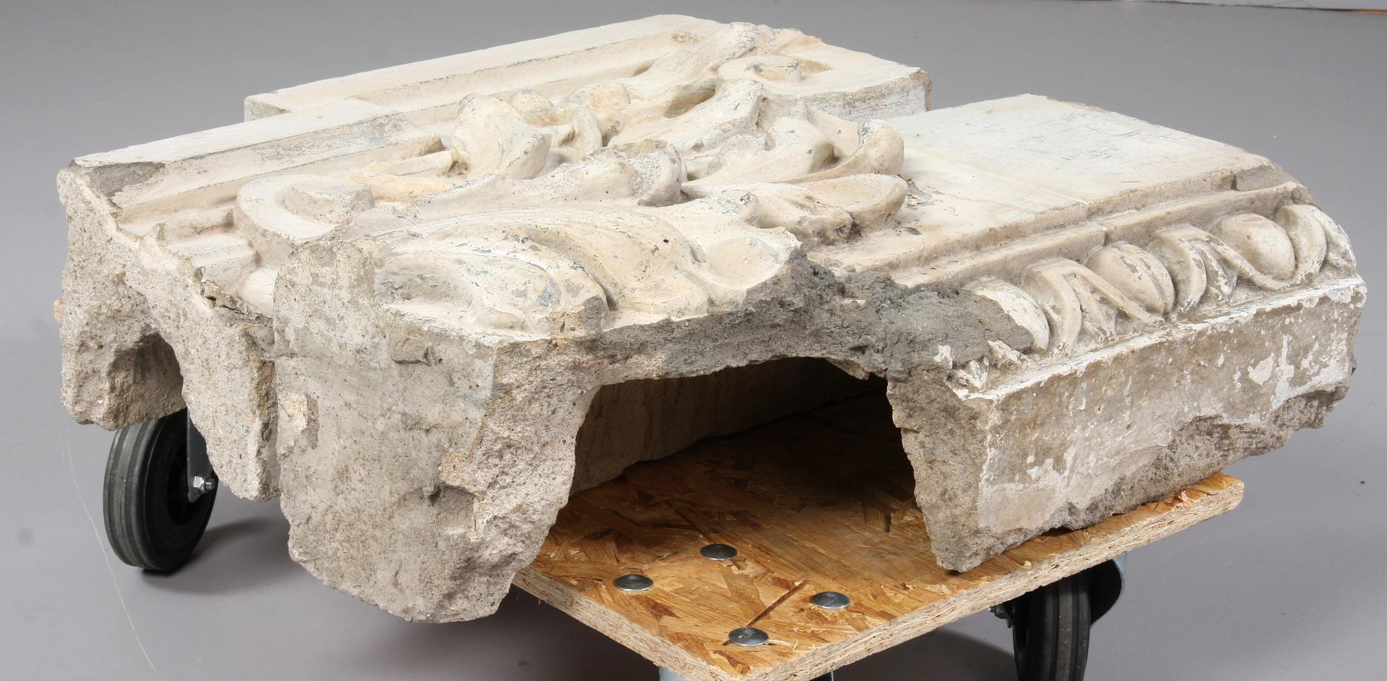 DEKORELEMENT FÖR HUSFASAD, 2 st, cement, 1899.