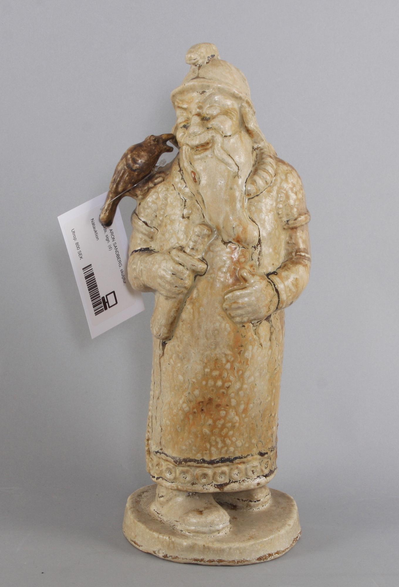 ARON SANDBERG, skulptur, stengods, sign.