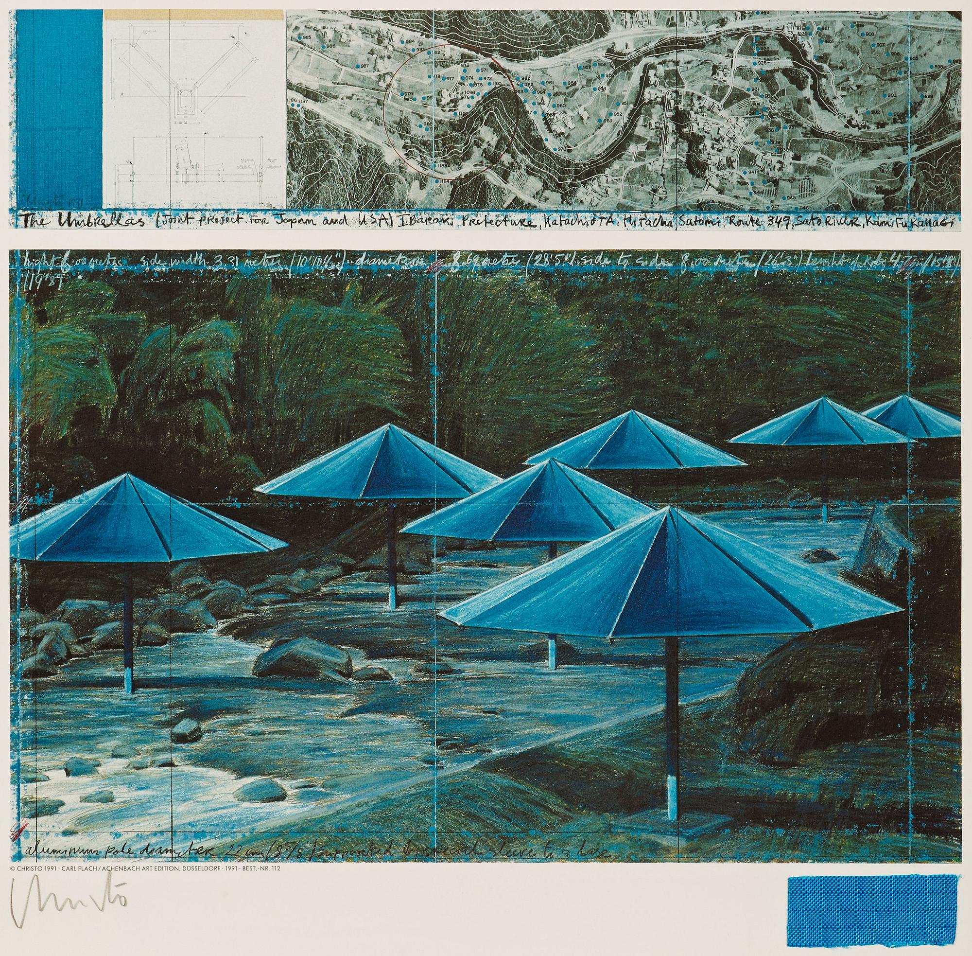 Christo & Jeanne-Claude, "The umbrellas (Joint project for Japan and USA)".