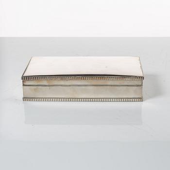 Cigarette/cigar box, silver 835, Swedish import marks, first half of the 20th century.