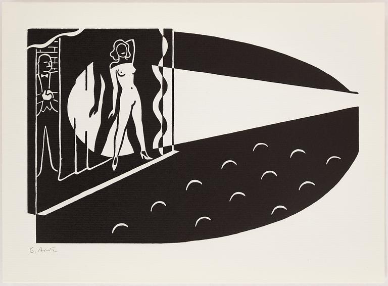 GERD ARNTZ, linocut, signed, 1932.