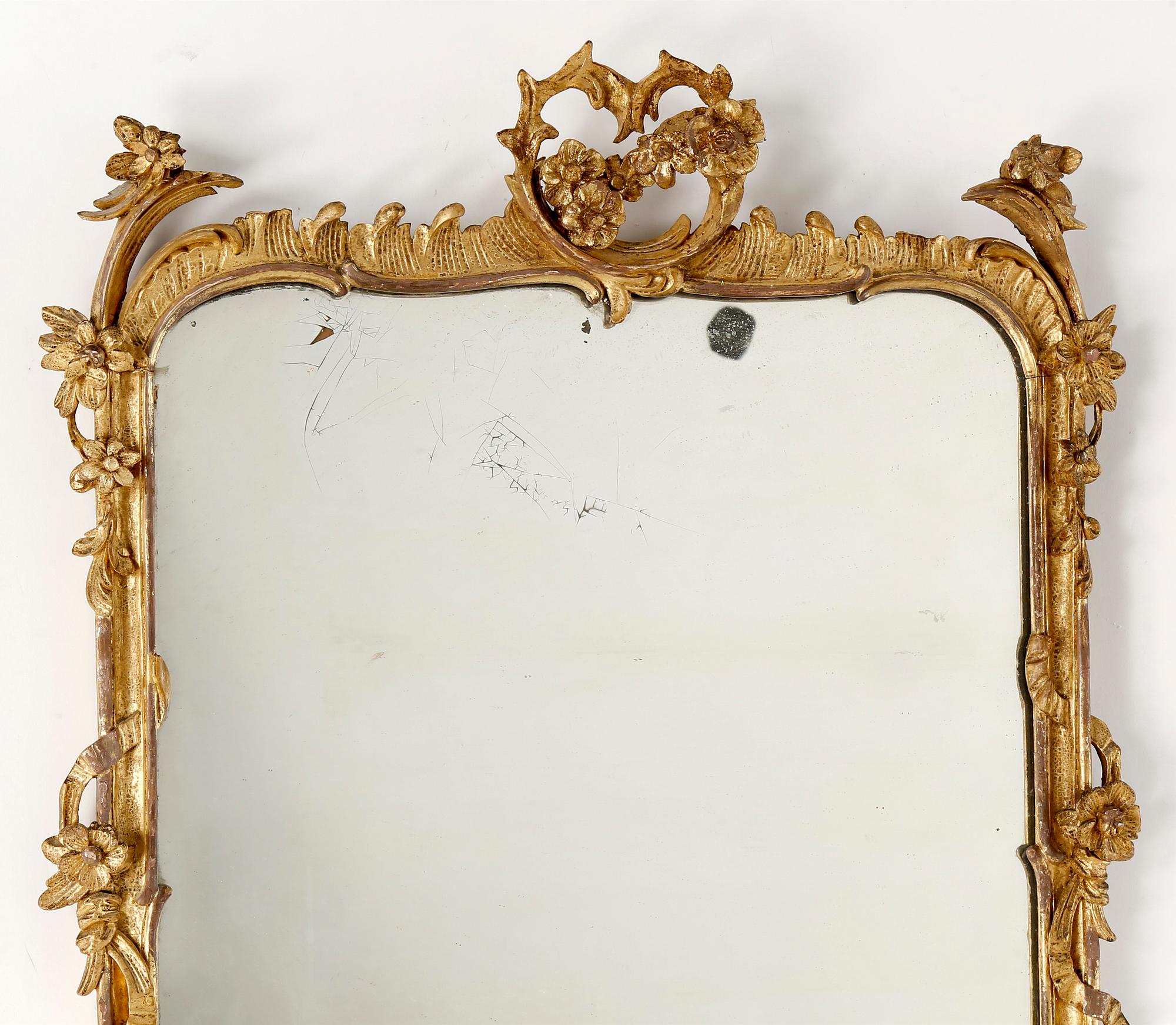 SPEGEL, Louis XV-stil, 1800-tal.
