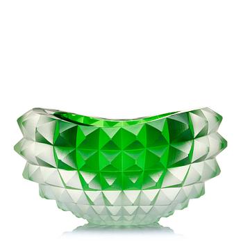 Mårten Medbo, a cut glass bowl, "Core", Ajeto Glassworks, Novy Bor, Czech Republic, 2010, ed. 1/4.