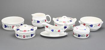 MATSERVIS, ca 55 delar, Gustavsberg, "Allmoge" och "Ranka". 1900-talets början t o m 1970-tal.