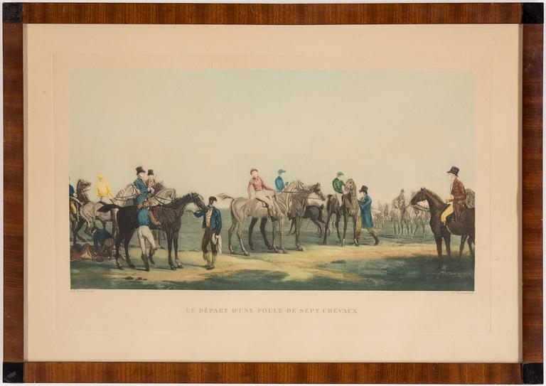 PHILIBERT-LOUIS DEBUCOURT, akvatint, efter Vernet, 1800-tal.