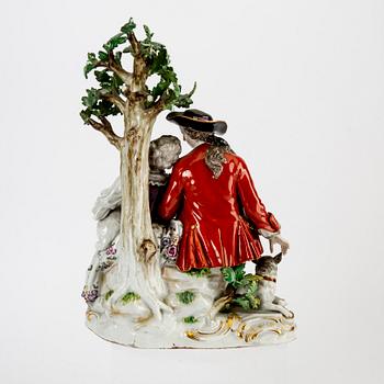 Figurin Meissen 1900-talets första hälft porslin.