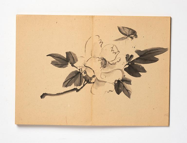 Two Chinese albums, one empty, early 20th century.