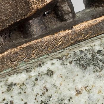 AXEL OLSSON, sculpture, bronze. Signed.