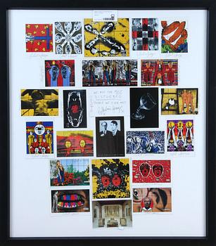 VYKORT, 23 st samt dedikation, Gilbert and George.