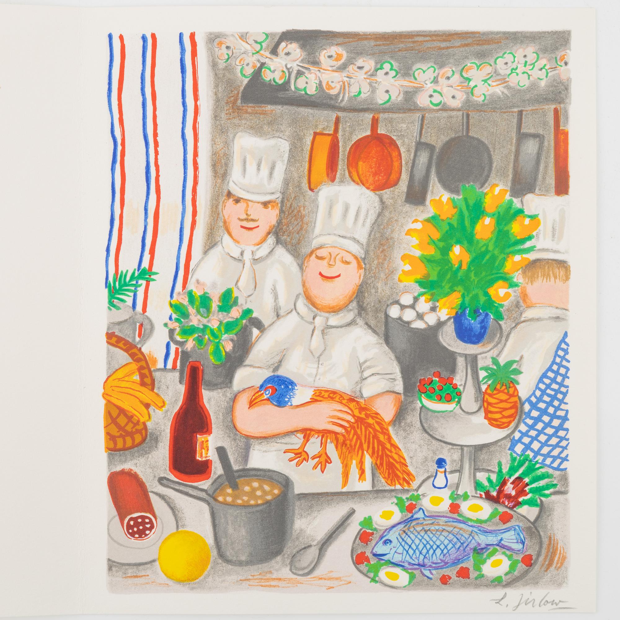 Lennart Jirlow, lithograph in colours, 2010, signed 120071400.