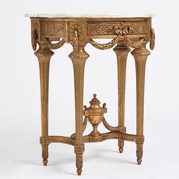 Konsolbord, Stockholmsarbete från 1700-talets andra hälft, Gustavianskt.