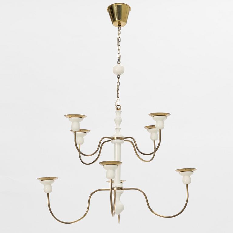 Josef Frank, chandelier, model 2586, Svenskt Tenn.