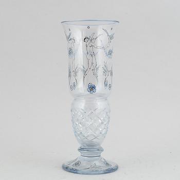 A Wiener Werkstätte glass vase, early 20th Century.