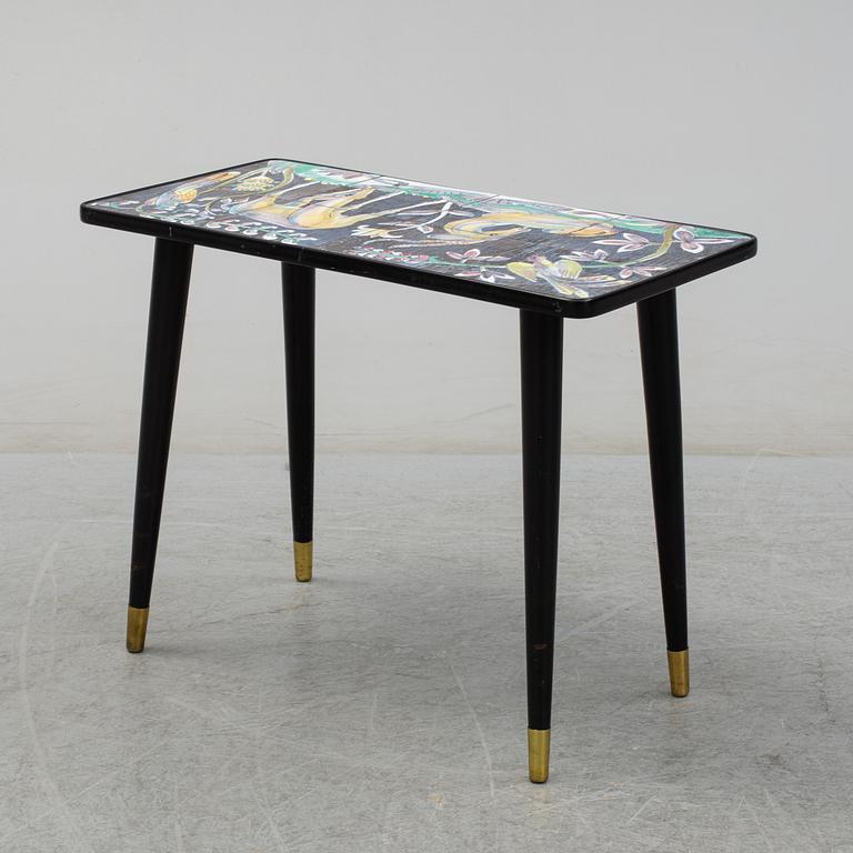 MARIAN ZAWADSKY, a tile table, for Tilgmans, signed and dated 1960.