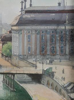 Anna Palm de Rosa, Vy mot Riddarhuset.