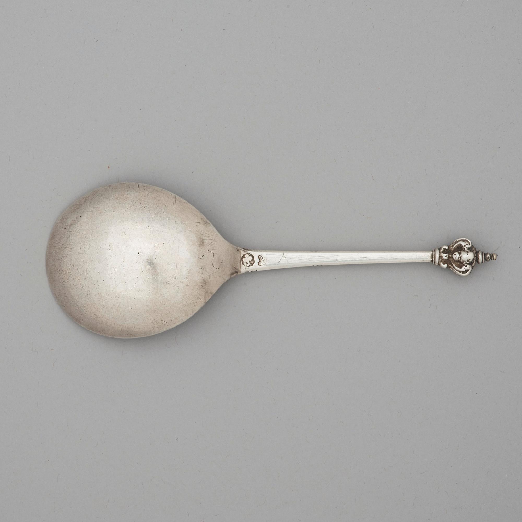 A Swedish early 18th century silver spoon, marks of Daniel Ekman, Eksjö (1696-1715 (1723-)).