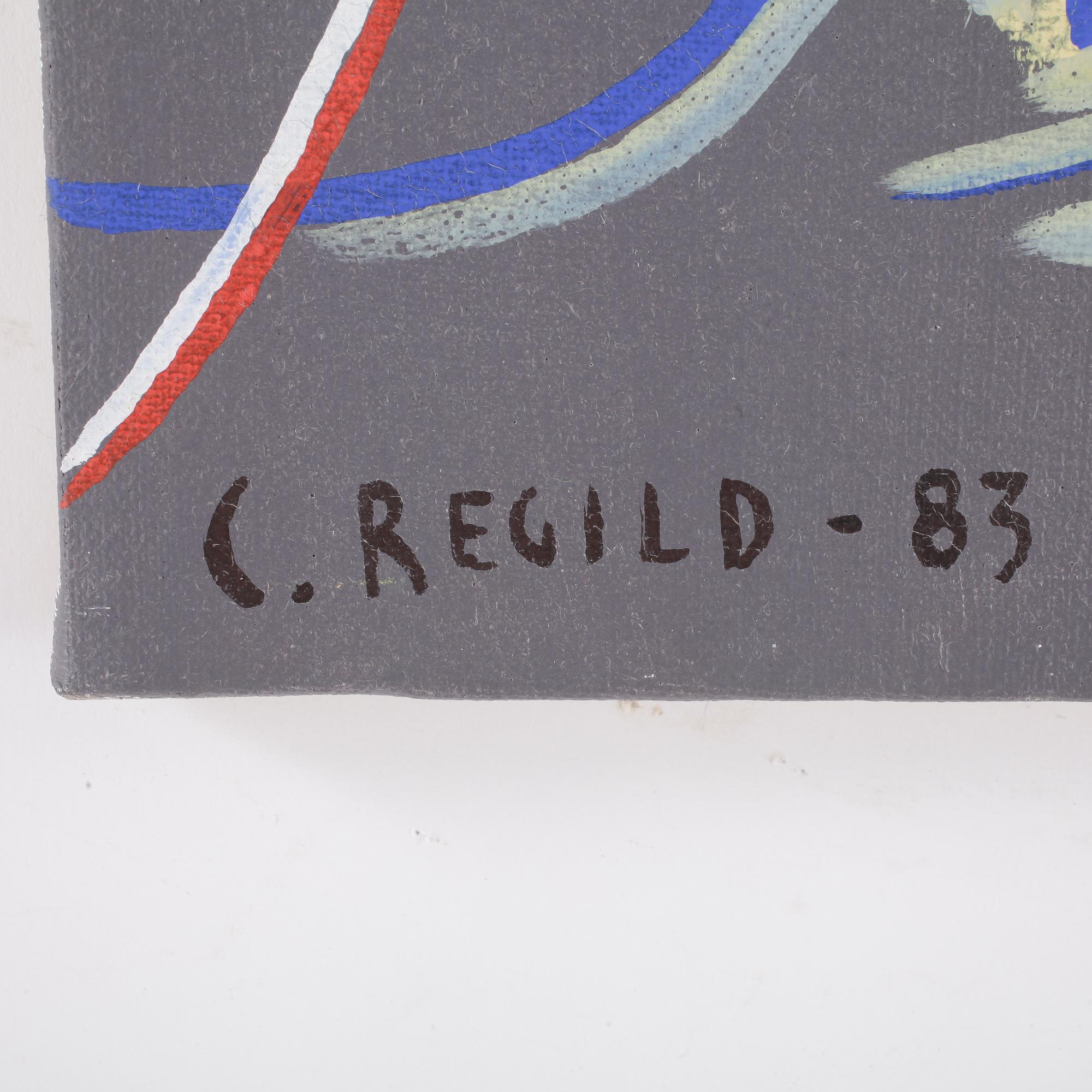 CARSTEN REGILD, olja på duk. Signerad, daterad -83.